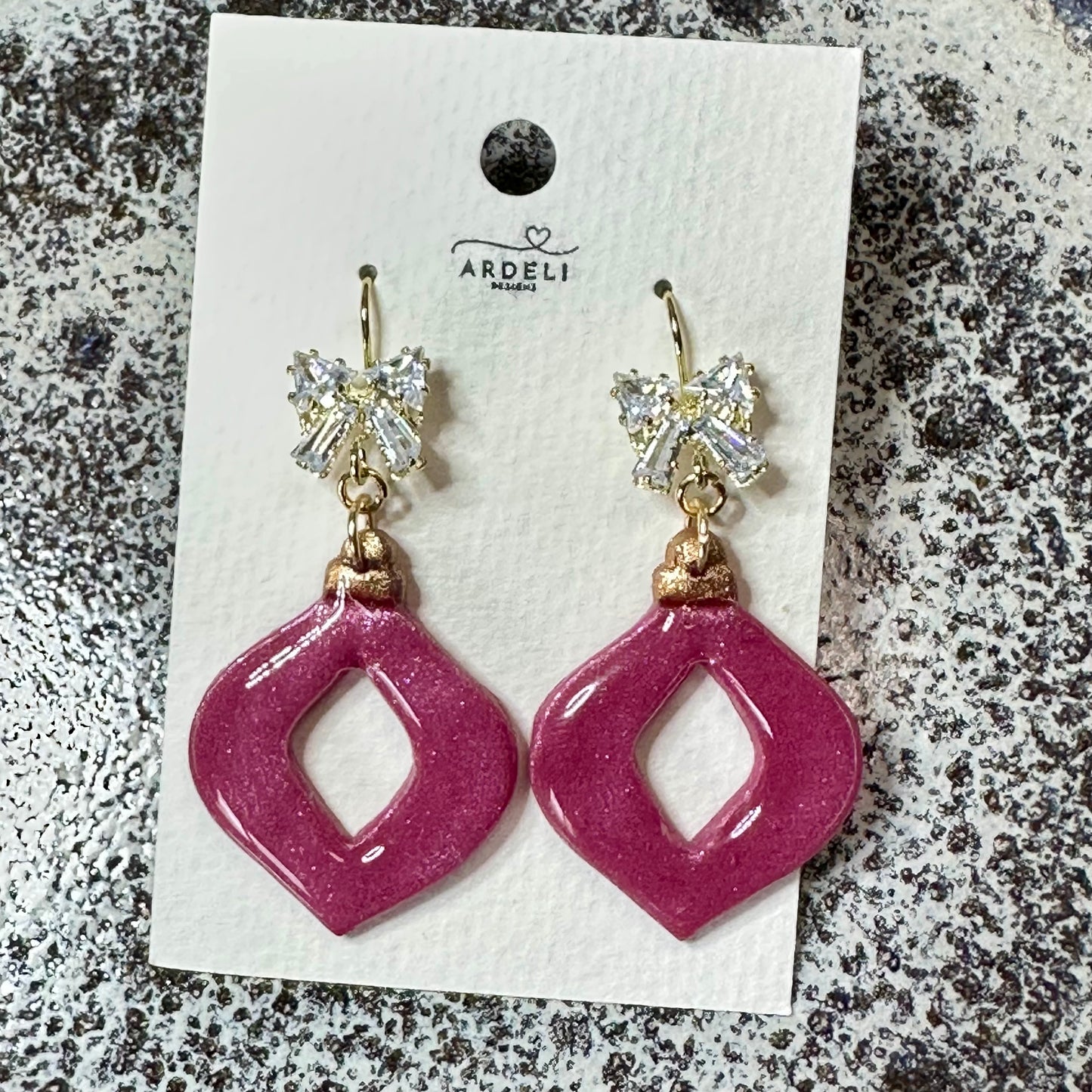 “Betty” Berry Pearl Ornament w/18K Gold Plated Hook Dangle Earrings