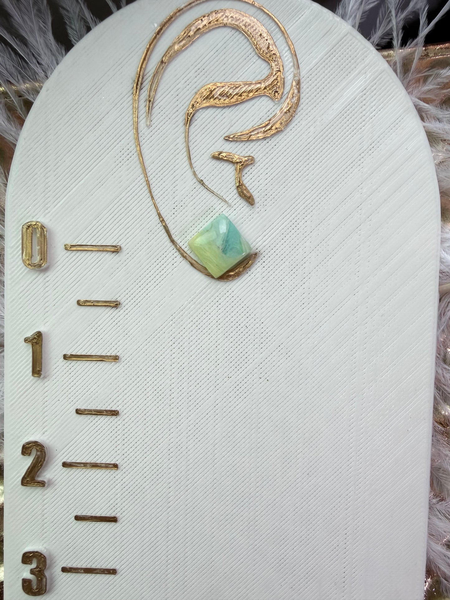 “Taffy” Polymer Clay Square Stud Earrings